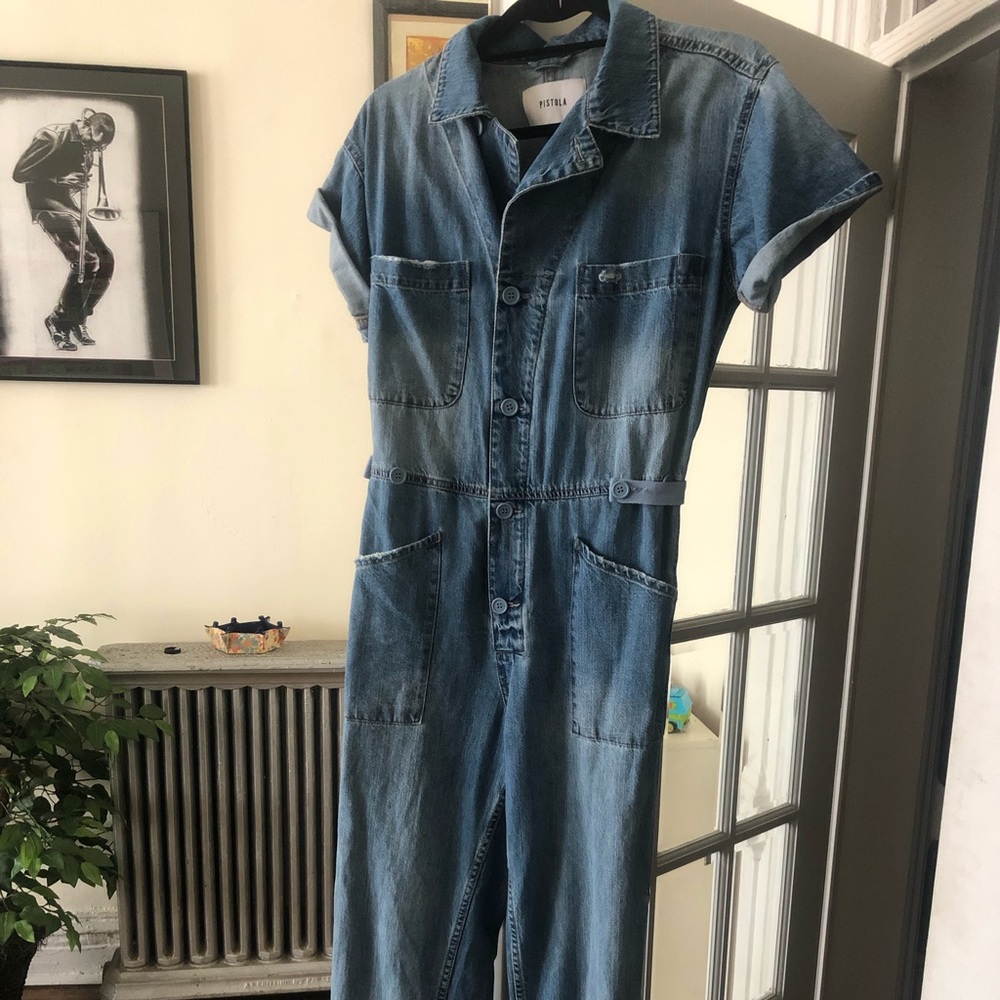 Denim Jean overall Jumpsuit